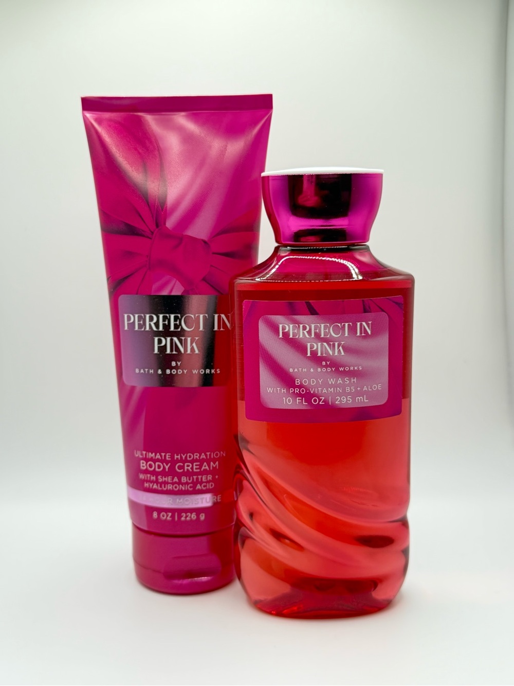 Bath & Body Works Perfect in Pink Body Wash & Body Cream - Bright Pink
